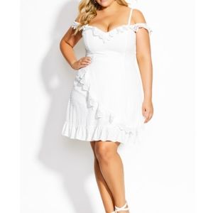 City Chic Angelique dress -- Ivory